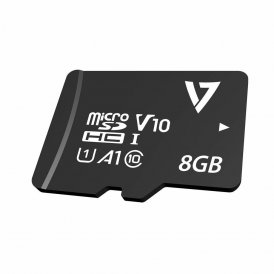 Micro SD -Kortti V7 CL10MAX 8 GB Musta