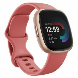 Fitbit Älykello Versa 4 Pinkki 1, 58" Vaaleanpunainen Alumiini