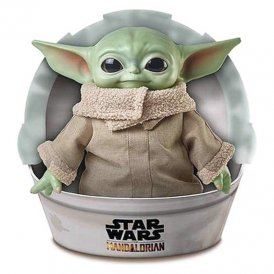 Pehmolelu Baby Yoda Mandalorian Star Wars Mattel (30 cm)
