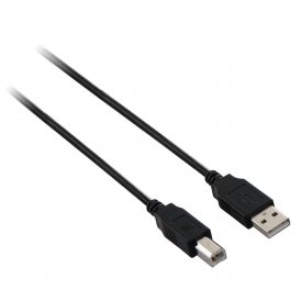 Kabel USB A naar USB B V7 V7E2USB2AB-1.8M Zwart