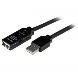 USB-Kabel Startech USB2AAEXT15M Svart