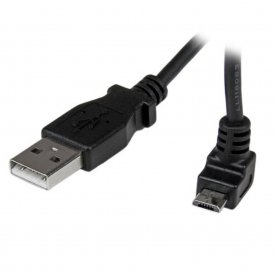 USB Kabel til mikro-USB Startech USBAUB2MU Svart
