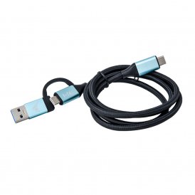 Kabel USB C i-Tec C31USBCACBL Blauw Zwart Zwart/Blauw 1 m