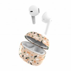 T'NB Langattomat kuulokkeet latauskotelolla TERRAZZO beige