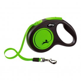 Koiran talutushihna Flexi NEW NEON 5 m Koko Vihreä Metalli
