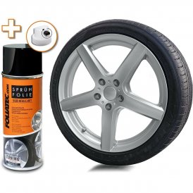 Vloeibaar rubber voor auto's Foliatec Zilverkleurig metaal 400 ml