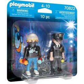 Playset Playmobil Duo Pack Poliisi 70822 (10 pcs)
