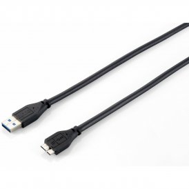 USB 3.0 A - Micro USB B kaapeli Equip 128397 Musta 1,8 m