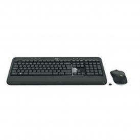 Tastatur mit Drahtloser Maus Logitech 920-008680 Schwarz Schwarz/Weiß Spanisch Qwerty Spanisch QWERTY