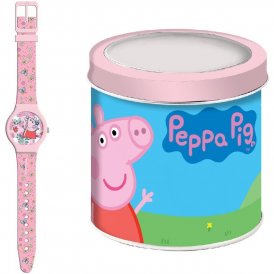 Peppa Pig Pikkulasten kellot - TIN BOX Ø 33 mm Muovi