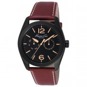 Kenneth Cole Miesten rannekellot IKC8063 (Ø 44 mm) Musta Ruostumaton teräs