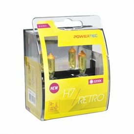 M-Tech Autopolttimo PTZRT7-DUO H7 12V 55W 3200K Retro kulta