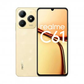 Realme Älypuhelimet C61 6, 74" Unisoc TigerT612 6 GB RAM 128 Kullattu Kulta