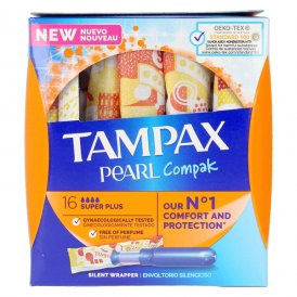 Super Plus tampooni Pearl Compak Tampax Tampax Pearl Compak 16 osaa