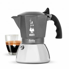 Bialetti Vanhanaikainen Italialainen Mokkapannu Brikka Hopeinen Alumiini