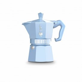 Bialetti Vanhanaikainen Italialainen Mokkapannu MOKA EXCLUSIVE Sininen Alumiini 3 Puodeliai