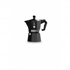 Bialetti Vanhanaikainen Italialainen Mokkapannu MOKA EXCLUSIVE Musta Alumiini 3 Puodeliai