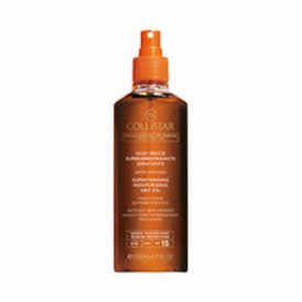 Collistar Itseruskettava vartaloemulsio Aceite Seco Spf 15 200 ml