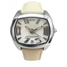 Chronotech Unisex kellot CT2188L-20 (Ø 42 mm) Valkoinen Ruostumaton teräs