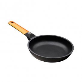 BRA Pannu A281222 Ø 22 cm TEFLON Oranssi Metalli Alumiini Karkaistu Musta