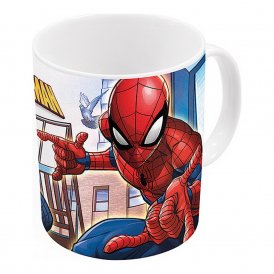 Spiderman Muki Spider-Man Great power Sininen Punainen Keraminen 350 ml Valkoinen Keramiikka
