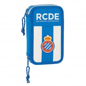 RCD Espanyol Tuplapenaali Sininen Valkoinen 12. 5 x 19. 4 cm (28 Kappaletta) Polyesteri