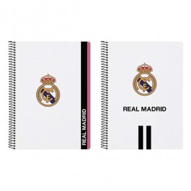 Rengasselkäinen kirja Real Madrid C.F. 512054065 Musta Valkoinen A5