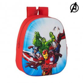 3D Barnebag The Avengers Rød
