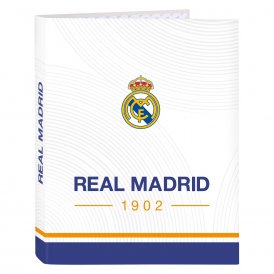 Rengaskansio Real Madrid C.F. Sininen Valkoinen A4 (26.5 x 33 x 4 cm)