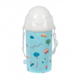 Safta Vesipullo Coches Sininen PVC 500 ml