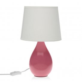 Pöytälamppu Versa Roxanne Pinkki Keraminen (20 x 35 x 20 cm)