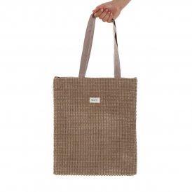 Naisten Käsilaukku Versa Corduroy Khaki 40 x 33 cm