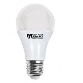 Sfærisk LED Lyspære Silver Electronics 602425 E27 10W