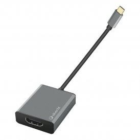 Silver Electronics hopea Electronics USB C - HDMI Adapteri LOGAN 4K Hopea Alumiini