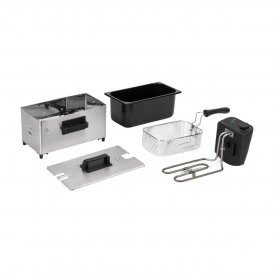 JATA Rasvakeitin JEFR1678 Harmaa 2000 W Ruostumaton teräs