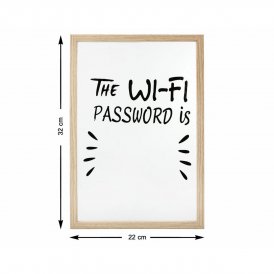 Valkotaulu The WIFI Password