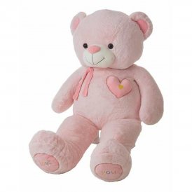 BigBuy Kids Pehmolelu Valentin Pinkki Karhu 55 cm Vaaleanpunainen Polyesteri