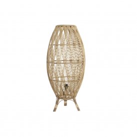 Pöytälamppu DKD Home Decor Luonnollinen Bambu 50 W 220 V 40 x 40 x 87 cm
