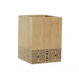 Monikäyttöinen kori DKD Home Decor Bambu (10 x 10 x 13.5 cm)