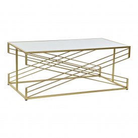 Olohuoneen pöytä DKD Home Decor Peili Metalli (110 x 60 x 45,5 cm)