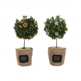 Home ESPRIT Ovikiila PVC 18 x 36 cm (2 osaa) Valkoinen Polyesteri