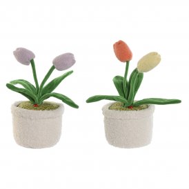 Home ESPRIT Ovikiila 14 x 30 cm (2 osaa) beige Polyesteri