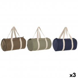 Naisten Käsilaukku Home ESPRIT Ruskea Vihreä Laivastonsininen 50 x 26 x 26 cm (3 osaa)