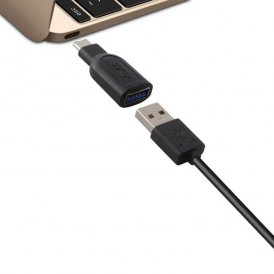 USB 3.0 - USB-C 3.1 Adapteri Musta