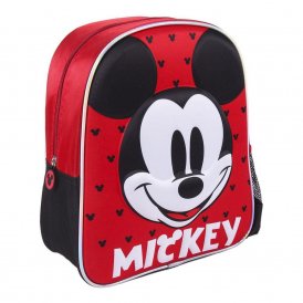 3D Koululaukku Mickey Mouse Punainen (25 x 31 x 10 cm)