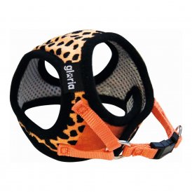 Koiran valjaat Gloria Leopardi M 27-35 cm Oranssi