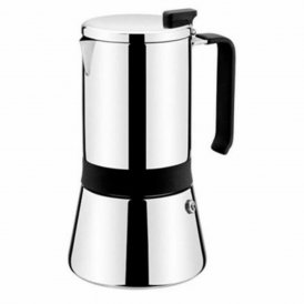 Monix Vanhanaikainen Italialainen Mokkapannu M770010 Ruostumaton teräs 10 Puodeliai Harmaa 500 ml 900 g