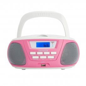 Radio CD Bluetooth MP3 Aiwa BBTU300PK 5W Rosa Hvit