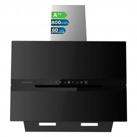 Cecotec Liesituuletin Bolero Flux DT 608010 60cm A++ Musta 800m³/h Lasi Inox Ruostumaton teräs