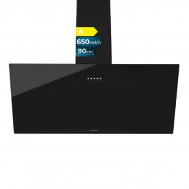 Cecotec Perinteinen Liesituuletin 90 cm Bolero Flux DM 906500 Musta LED Lasia Metalli